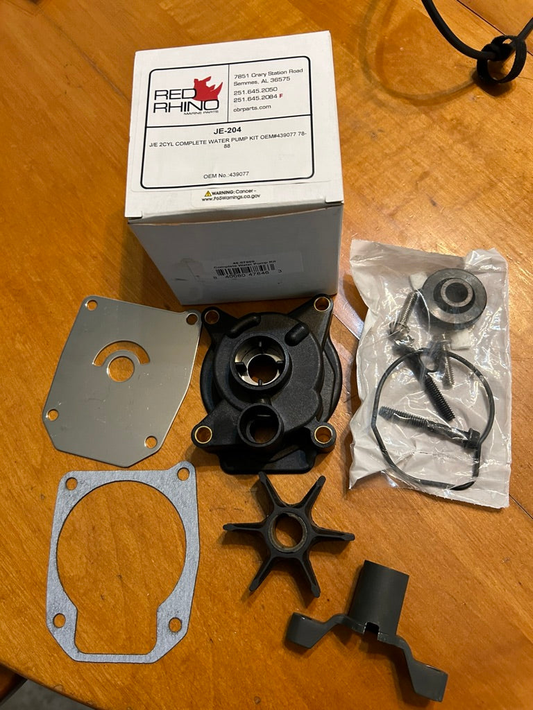 El kit completo de bomba de agua Johnson Evinrude reemplaza a 5001594 para motores V4 V6 Looper.