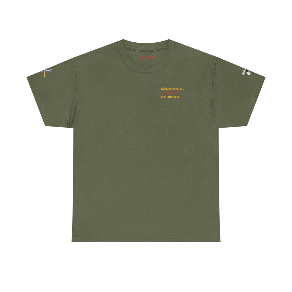 Hawkeye Marine MERC 500 printed -Unisex Heavy Cotton Tee