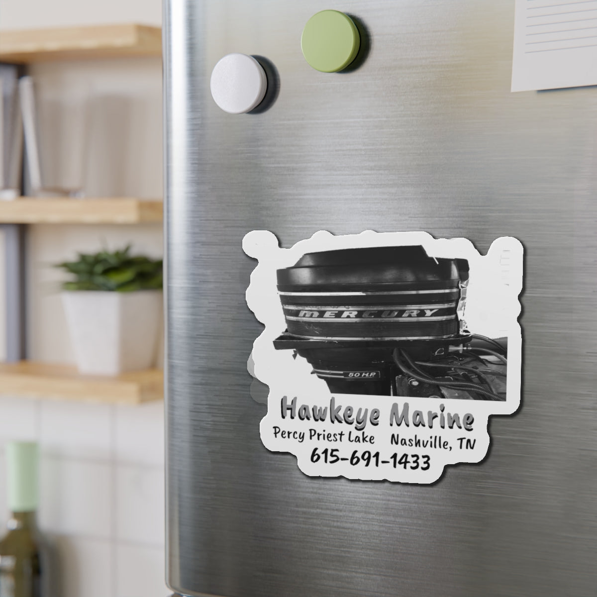 Hawkeye Marine Merc 500 side sticker