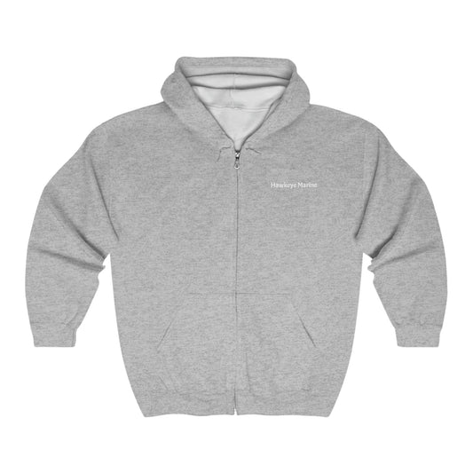 Saving one outboard at a time - Unisex Heavy Blend™ Full Zip Hooded Sweatshirt