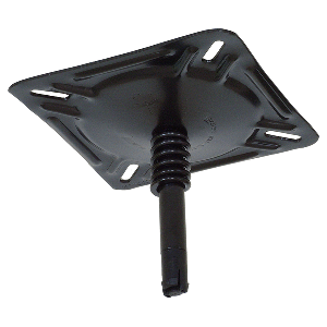 SPRINGFIELD KINGPIN™ 7" X 7" SEAT MOUNT W/SPRING - E-COAT FINISH