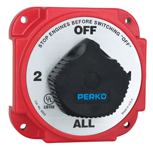 PERKO Heavy duty battery Selector switch with alternator field disconnect
