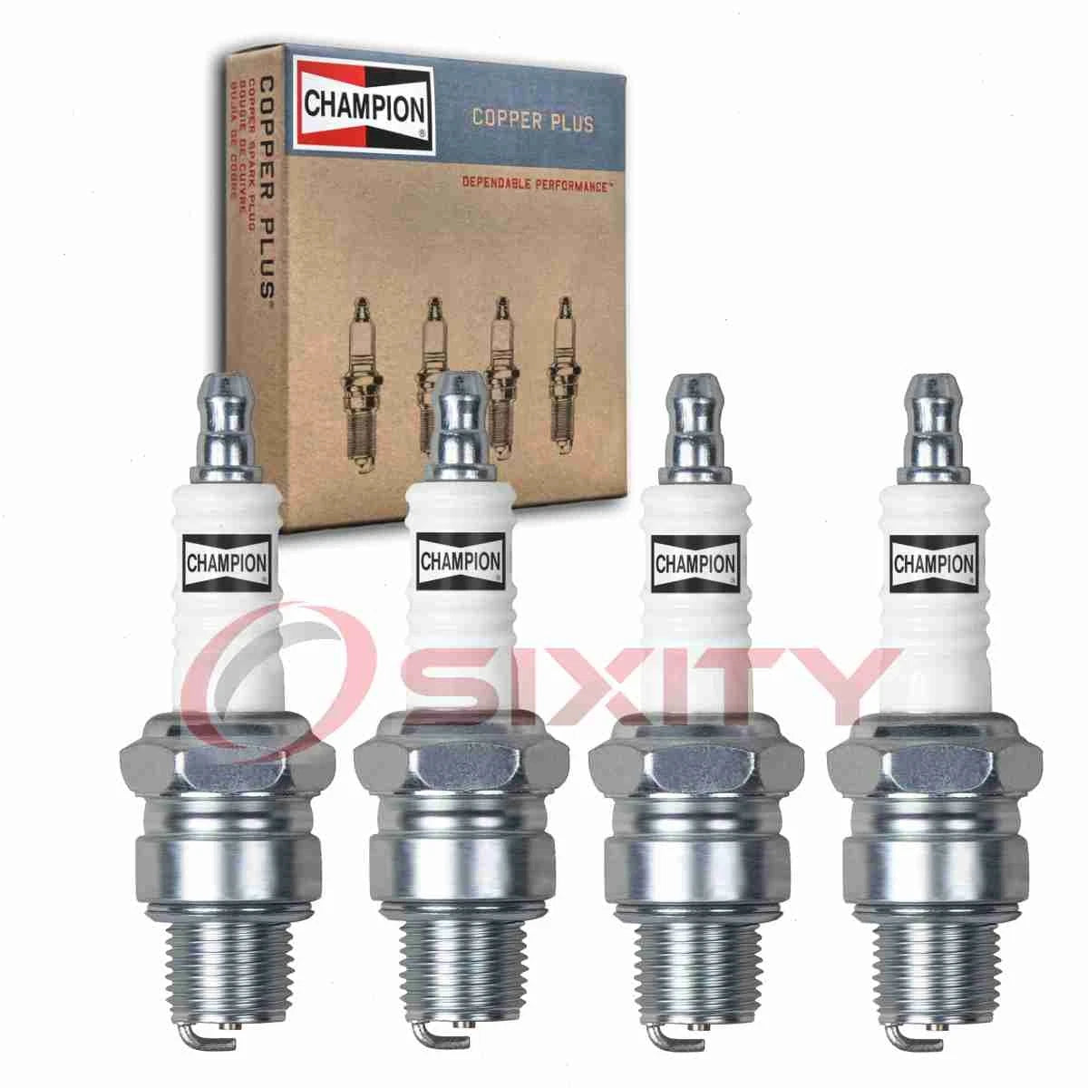 Champion (4 PACK) QL77JC4 Spark Plug for Johnson Evinrude outboards 2/4/6 cylinder outboard engines