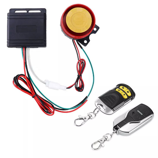 12V Car Siren Security Alarm System Remote Control Anti-theft Motorcycle Bike Waterproof Auto Car Parts Remote Start Kit for Car