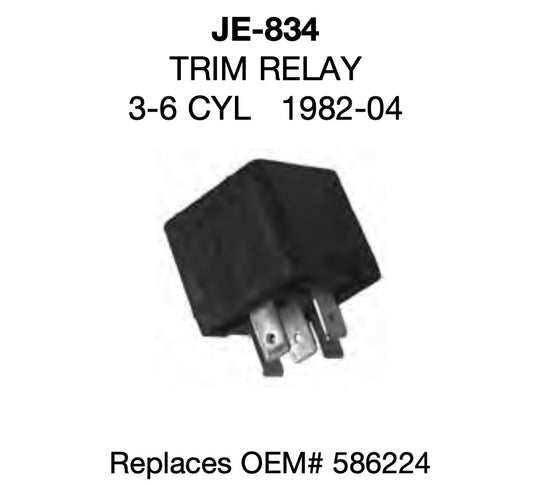 Johnson Evinrude 3-6 cylinder Tilt and Trim Relay OEM# 586224