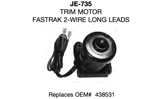 Johnson Evinrude outboard trim motor fastrak 2 wire long leads OEM# 438531