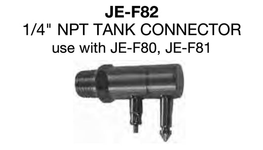 Conector de combustible (tanque) de manguera Johnson Evinrude de 1/4" 772681 en ángulo recto