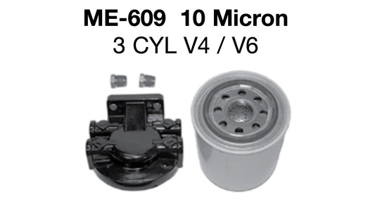 Mercury outboard engine 3 cyl V4 and V6 10 micron fuel filter kit.
