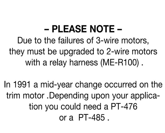 Mercury outboard 828708 2 wire Trim motor yrs. 1996-2003 USA 2