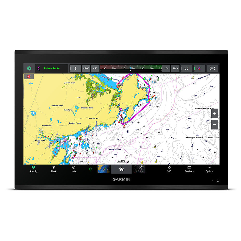 Garmin & Navionics marine charts.