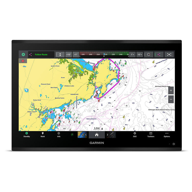 Garmin & Navionics marine charts.