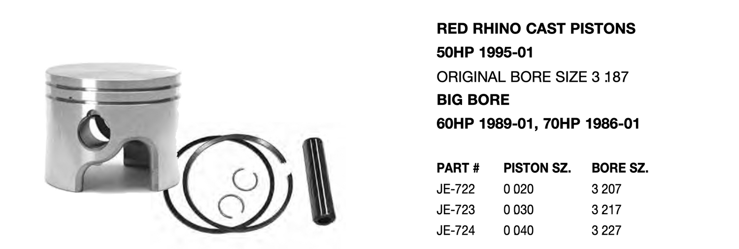 Johnson Evinrude replacement PISTONS