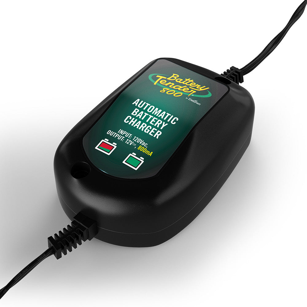 Battery Tender® Cargador de batería de un solo banco, resistente a la intemperie, 12 V y 800 mA