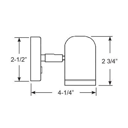 Lámpara de lectura LED Scandvik LED 304 de acero inoxidable - 8-30 V [19053P]