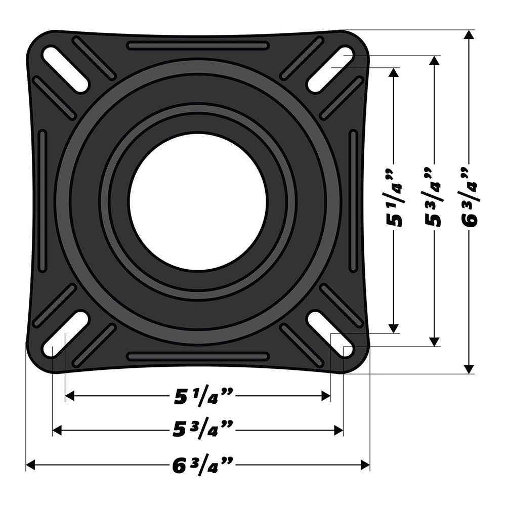 Asiento giratorio para barco Wise de 7" [8WD7S]