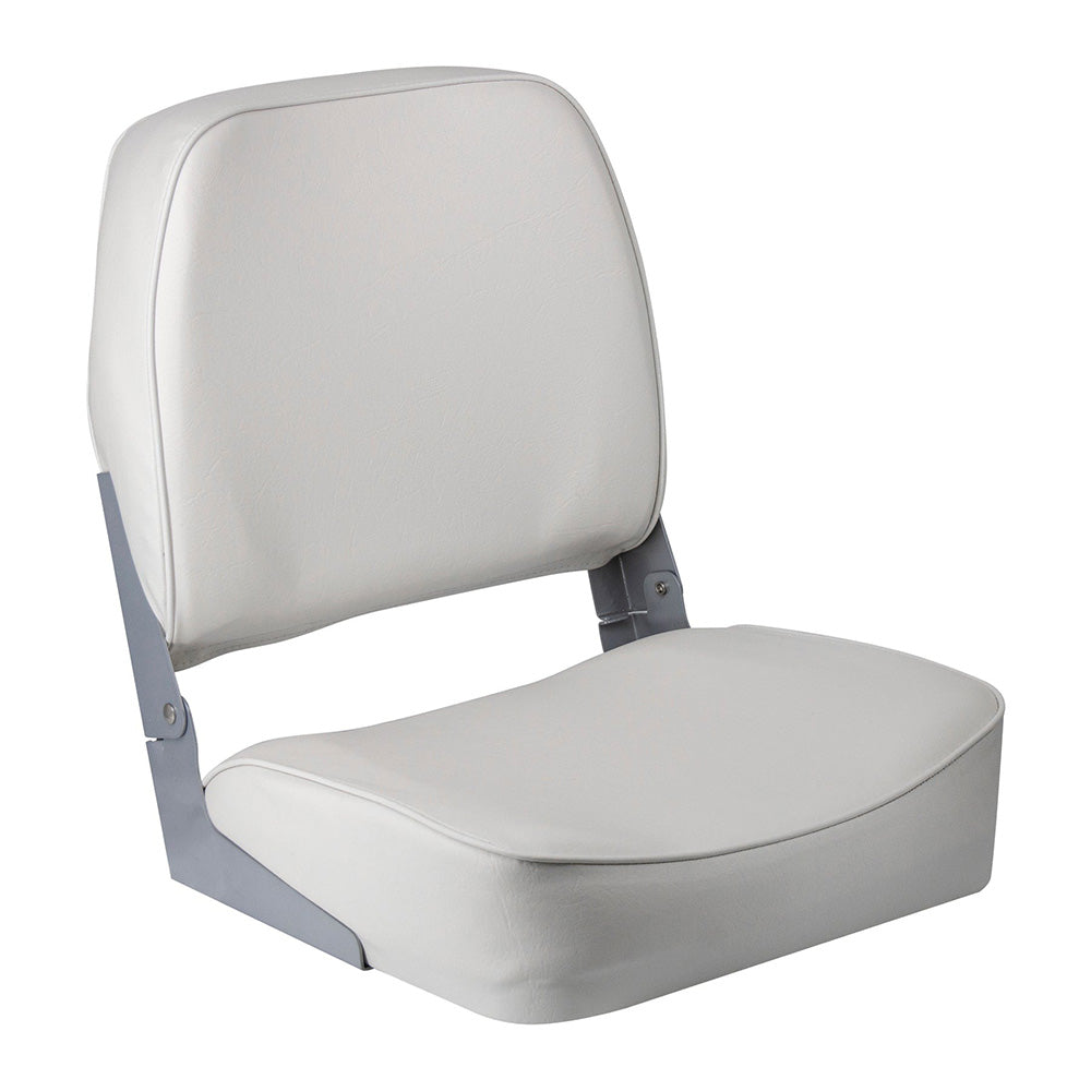 Asiento de pesca con respaldo bajo Wise Super Value - Blanco [3313-710]