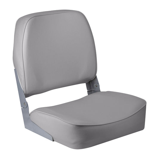 Asiento de pesca con respaldo bajo Wise Super Value - Gris [3313-717]