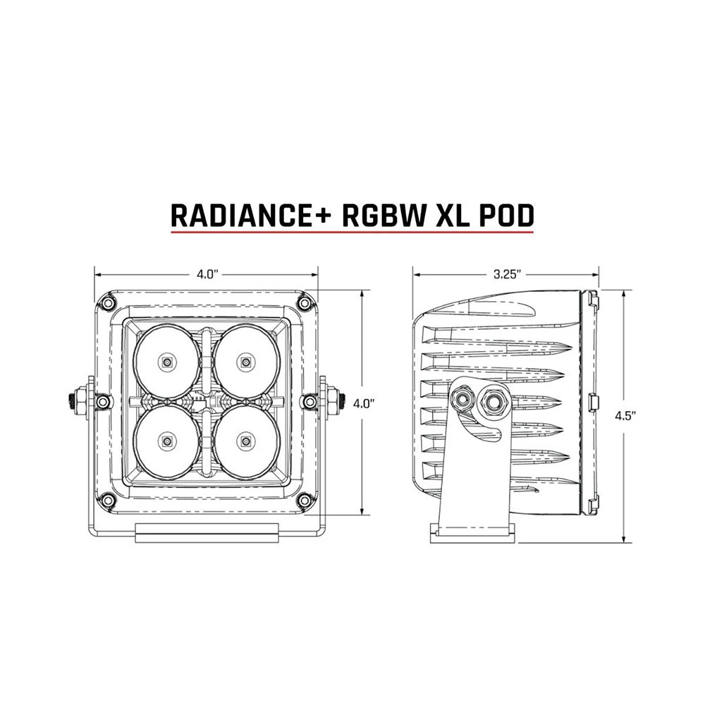 RIGID Industries XL Radiance + Light Pod - RGBW - Par [322053]