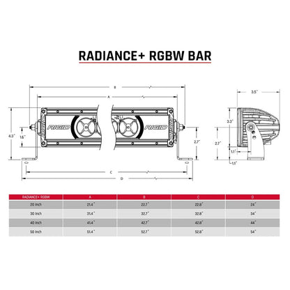 RIGID Industries Radiance + barra de luz de 30" - RGBW [230053]