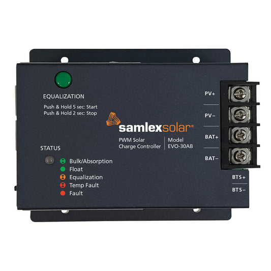 Controlador de carga solar Samlex - 12/24 PWM - 30 AMP [EVO-30AB]