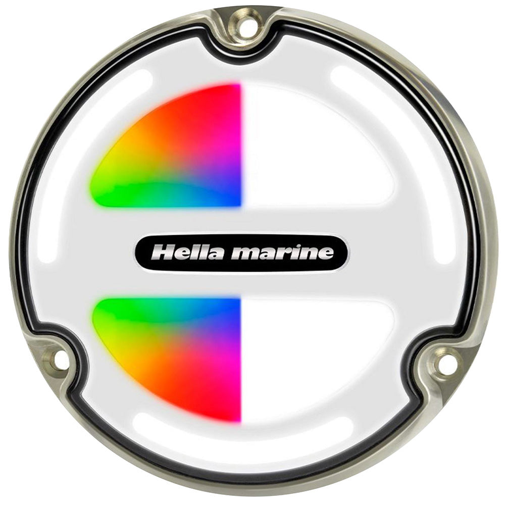 Luz subacuática Hella Marine Apelo A3 RGBW - Bronce - Lente blanca [016831001]