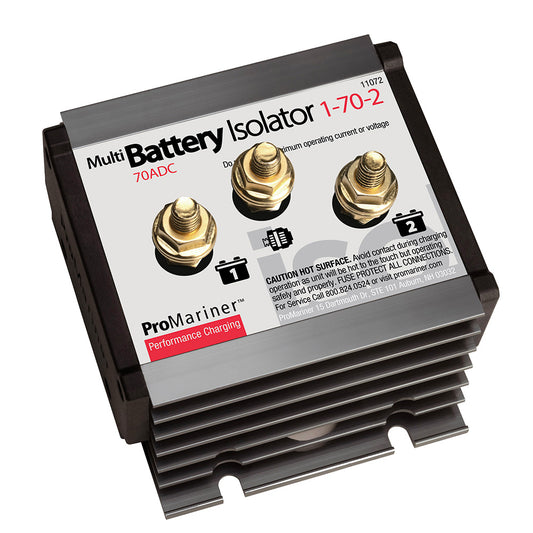 Aislador de batería ProMariner - 1 alternador - 2 baterías - 70 AMP [11072]