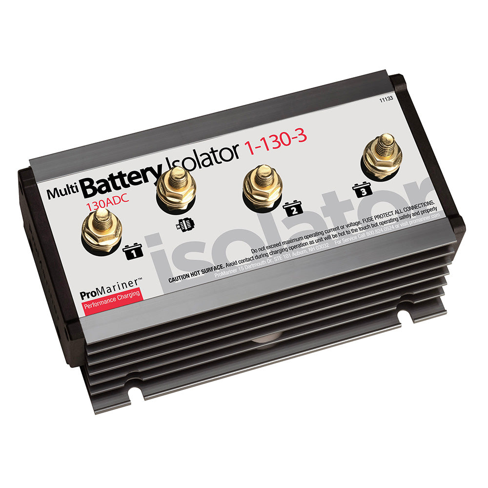 Aislador de batería ProMariner - 130 AMP - 1 alternador - 3 baterías [11133]