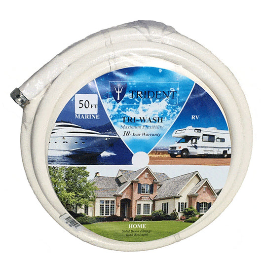 Trident Marine 5/8" ID x 50' Wash Down/Camper Hose w/Fittings [168-0586]