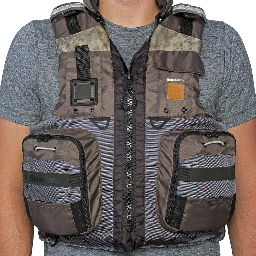 Bluestorm Classic Adult Fishing Life Jacket - Legendary Driftwood - L/XL [BS-70B-TPE-L/XL]