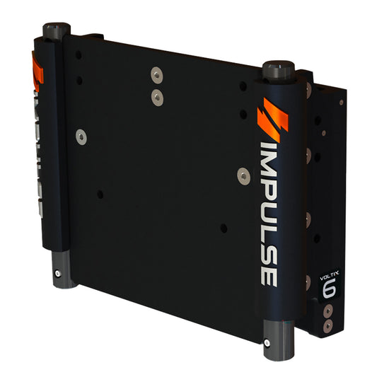 IMPULSE 6" Set Back Electric Jack Plate w/Standard Control - Black Anodize [75052-B]