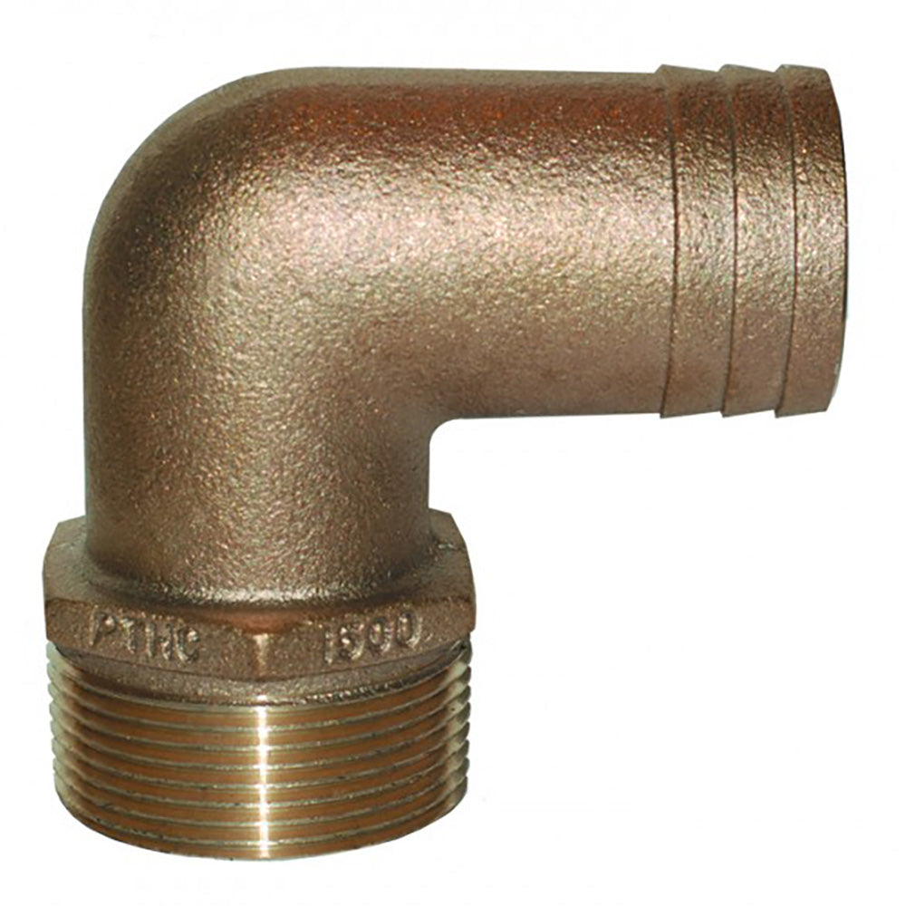 GROCO 3" NPT Bronze 90 Degree Pipe to Hose Fitting [PTHC-3000]