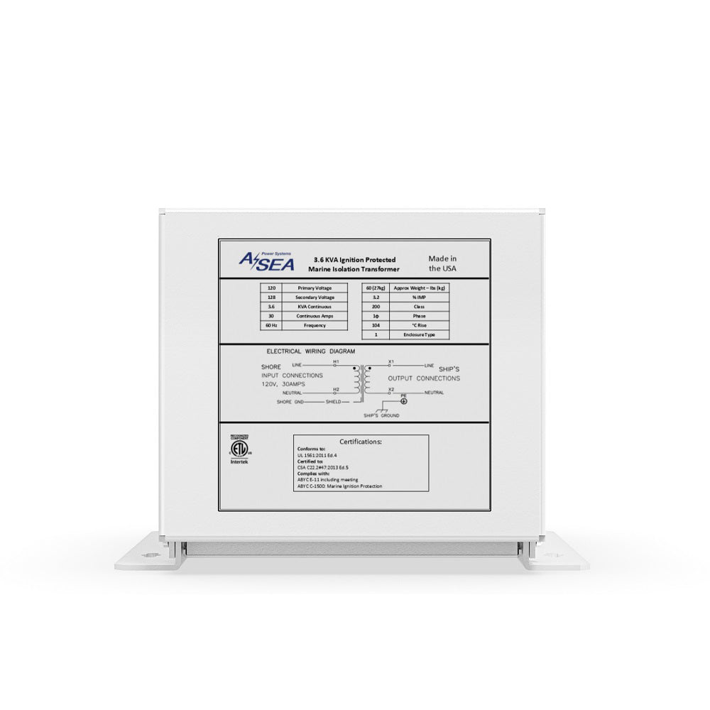 ASEA Power Systems 3.6 kVA Isolation Transformer [634003]