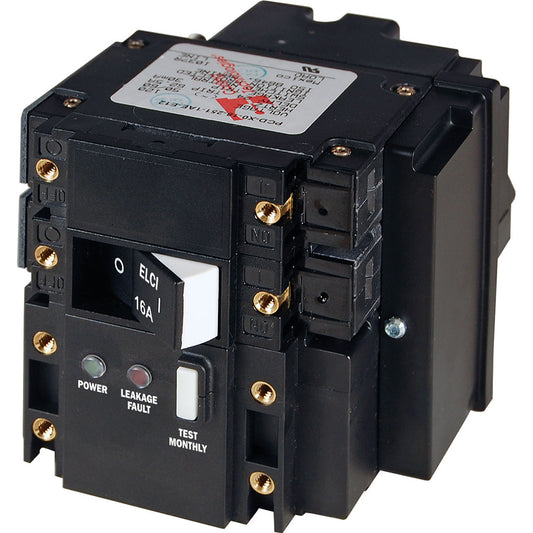 Blue Sea C-Series ELCI Main Circuit Breaker - Double Pole 230V AC 16A [3091]