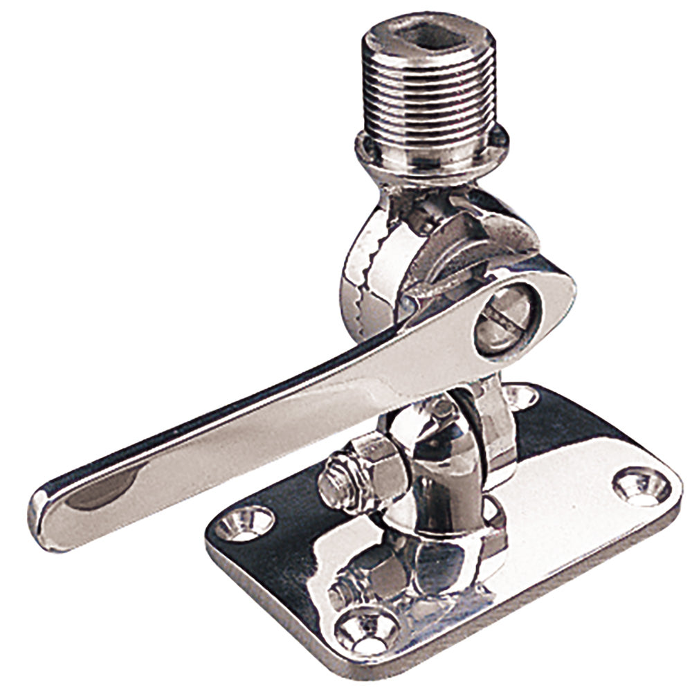 Sea-Dog Adjustable Antenna Base - Deck Mount - Investment Cast 316 Stainless Steel [329230-1]