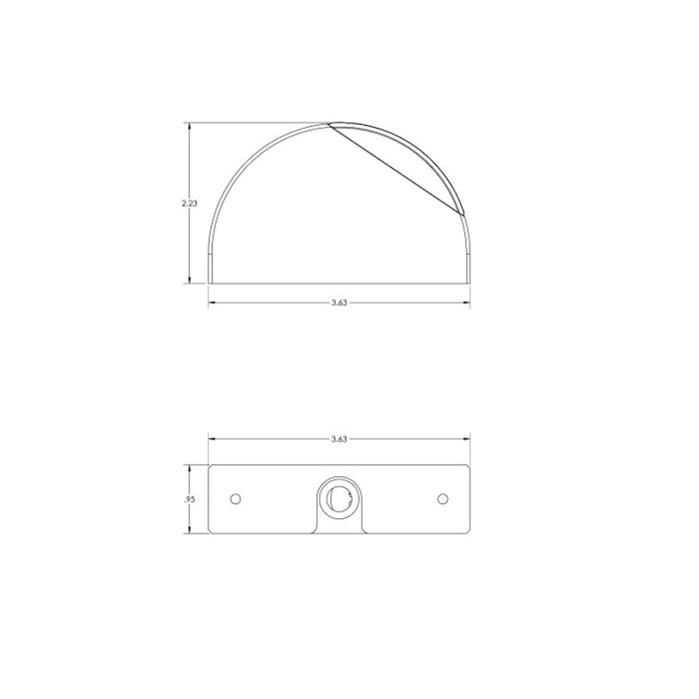 Lumitec Surface Mount Aluminum Navigation Light Starboard - Green [101835]
