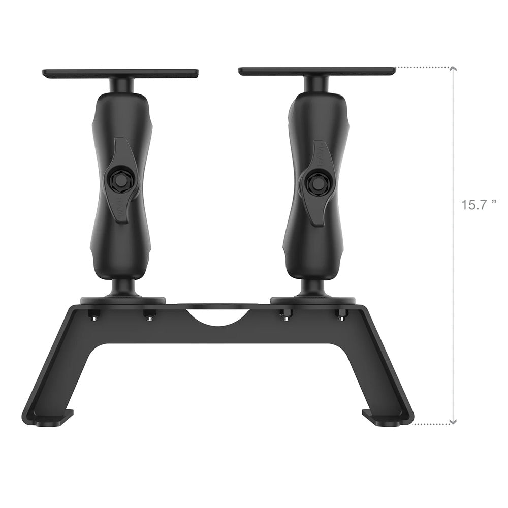 RAM Mount RAM Fishfinder Deck Kit w/Dual Marine Electronic Mount [RAM-FF1-D-115-2]