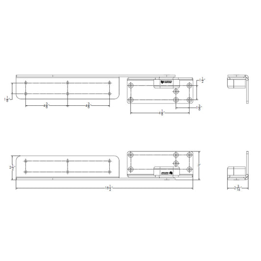 TACO Command Ratchet Hinge - 18-1/2" - 316 Stainless Steel Polished w/Hard Stop [H25-0048]