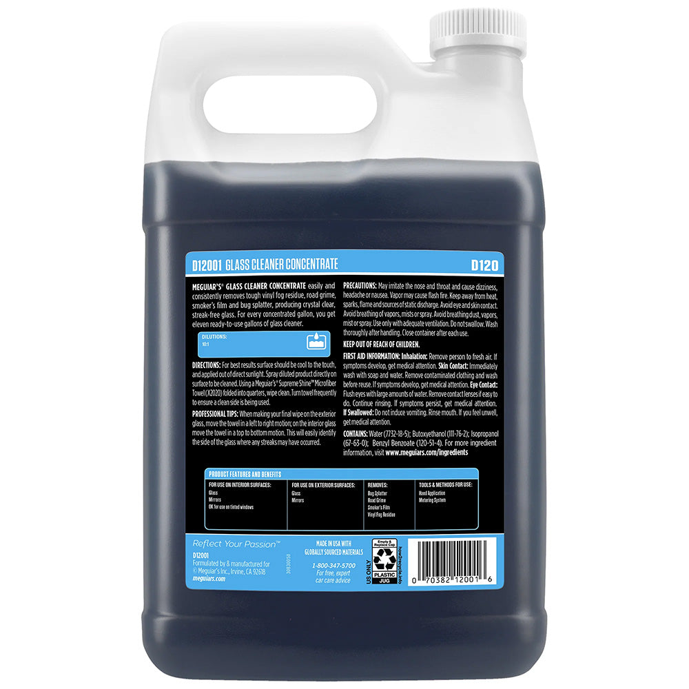 Meguiar's Glass Cleaner Concentrate - 1 Gallon [D12001]