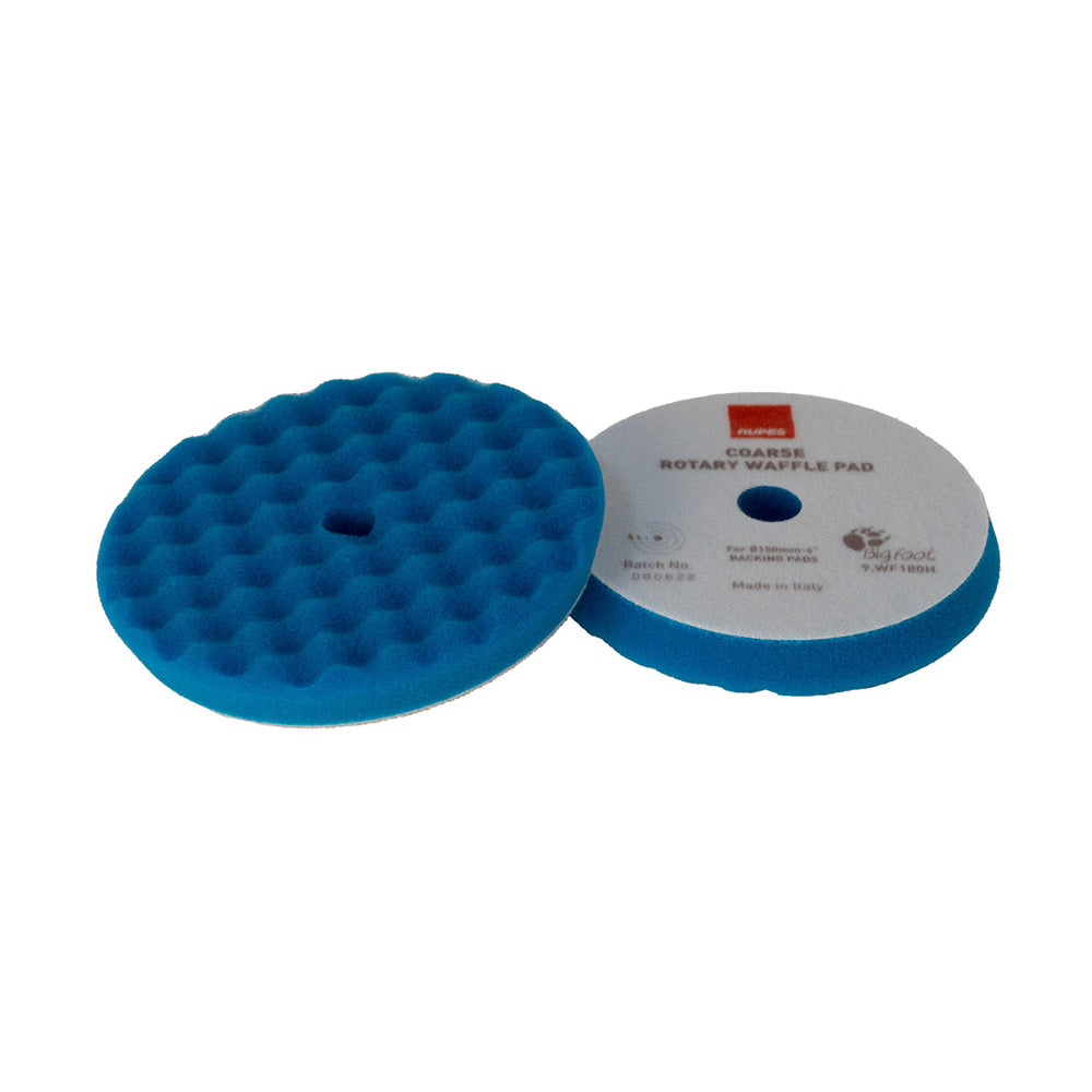 RUPES Velcro Waffle Coarse Polishing Foam Pad f/Rotary Polishers 90mm - Blue [9.WF90H]