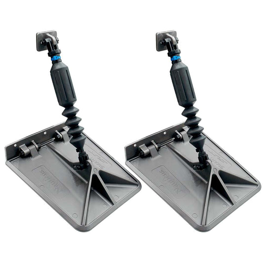 Lectrotab SX 9.5 x 10 Smart Tabs 18-22' Boats w/80lb Actuators - 150-240HP - Gunmetal Grey [SXG9510-80]