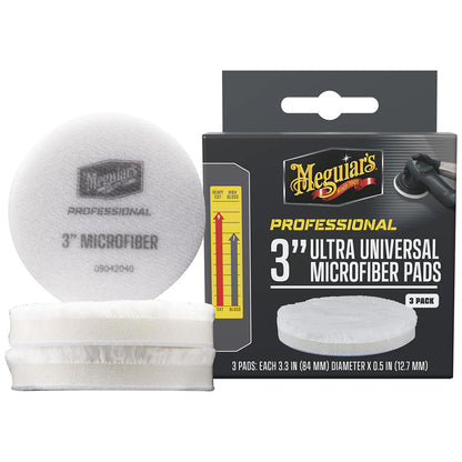 Meguiar's Professional 3" Ultra Universal Microfiber Pads *3-Pack [M3MFP3]