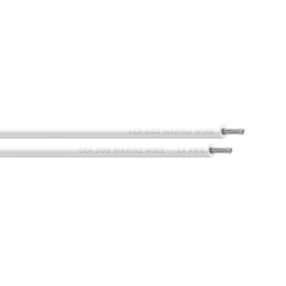 Sea-Dog 14 AWG White Primary Wire - 250' [8014054]