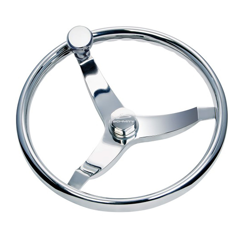 Schmitt Marine Vision Elite Stainless Steel 15.5" Steering Wheel [7161521FGK-R]