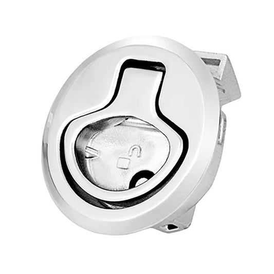 Whitecap 2" Beveled Locking Slam Latch w/Backing Plate [6538C]
