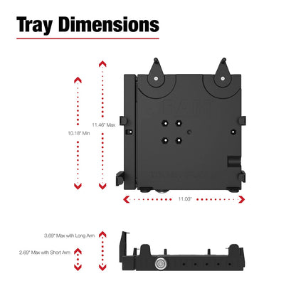 RAM Mount RAM No-Drill Laptop Mount f/'15-26 Chevrolet Colorado + More [RAM-VB-193-SW3]