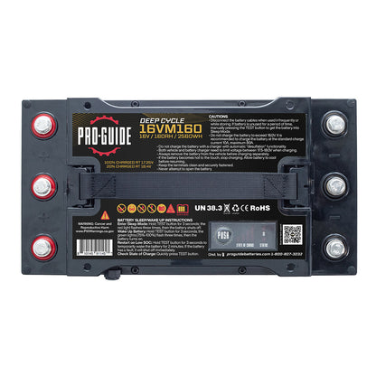 Pro-Guide Alpha Series Lithium Battery - 16V - 160AH - Group 31 (Tall) [16VM160]
