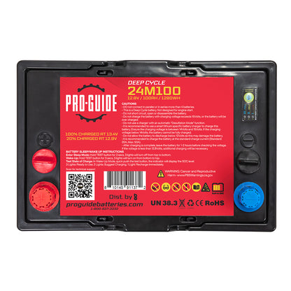 Pro-Guide Signature Series Lithium Battery - 12V - 100AH - Group 24 [24M100]
