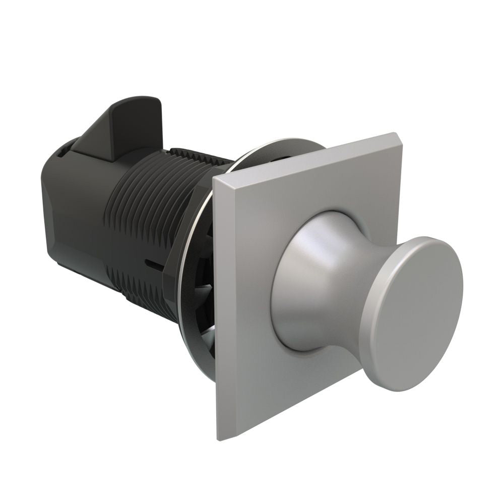 Southco Push-To-Close Latch - Square Housing - Satin Housing - Satin Knob [MP-05-212-22]