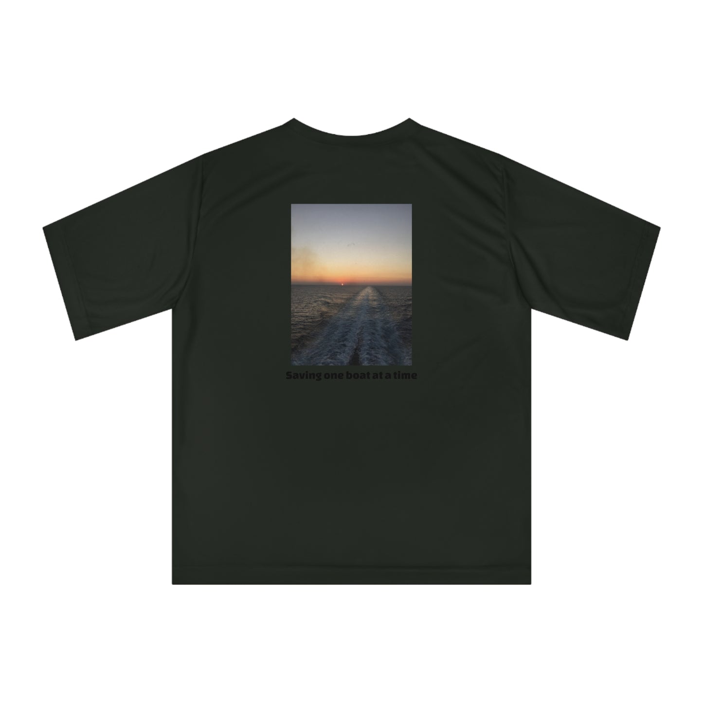 Boat Rescue Performance T-Shirt — "Saving One Boat at a Time"