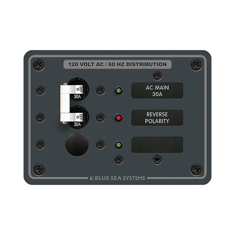Panel de interruptores de posición principal +1 de CA Blue Sea 8029 - Interruptores blancos [8029]